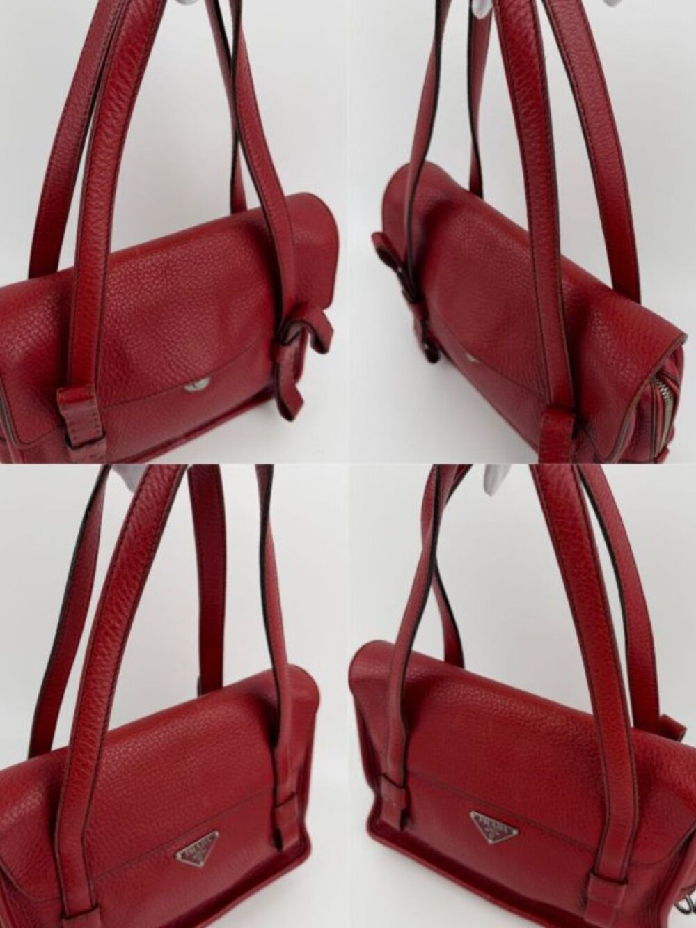 Prada Tote Red Leather Vintage - Picture 16 of 16